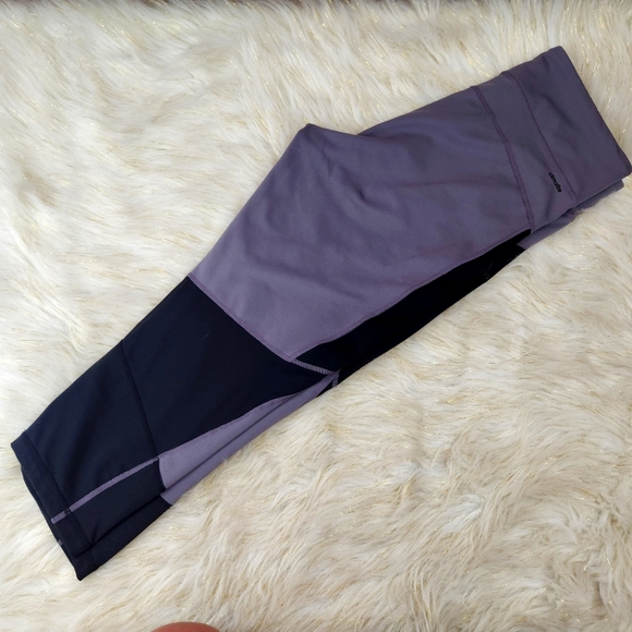 Adidas Climalite High Rise Classic Stripe Capri Leggings - Picture 2 of 7